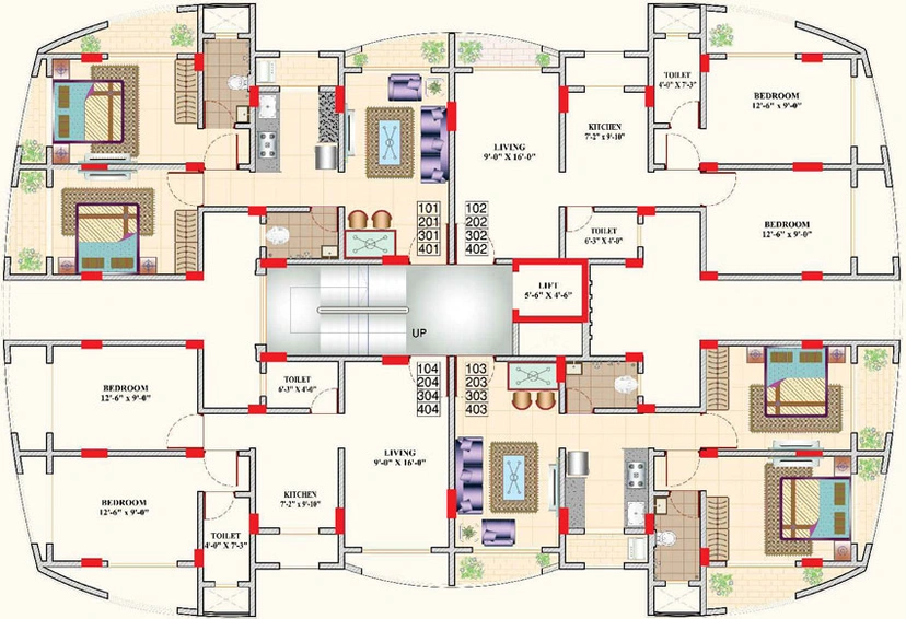 Floor Plan of Arvel Nisarg Shrushti Phase 2 in Palghar, Palghar - Image 94173