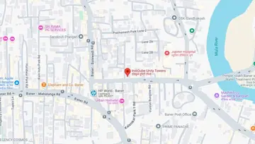 Location of IndiQube Unity Towers Co-Working space in Baner, Pune - Image 270480