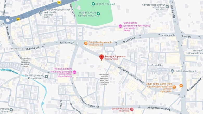 Location of Roongta Supremus in Mumbai Naka, Nashik - Image 280324
