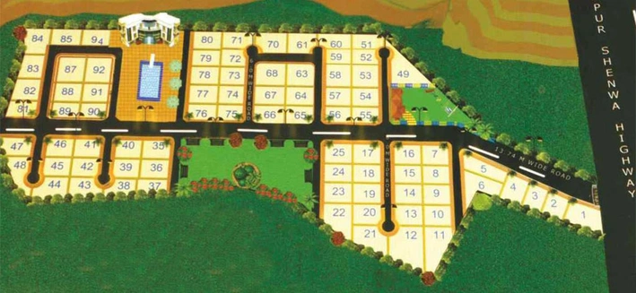 Master Plan of Khabiya Sapphire Garden in Shahapur, Thane - Image 276991