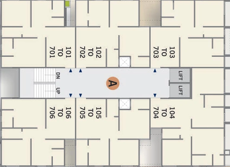 Floor Plan of Meghaninagar Ganesh Lotus in Lambha, Ahmedabad - Image 260421