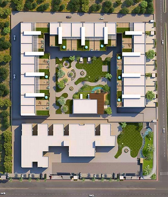 Master Plan of Ganesh Magnet Corporate Park in Sola, Ahmedabad - Image 358054