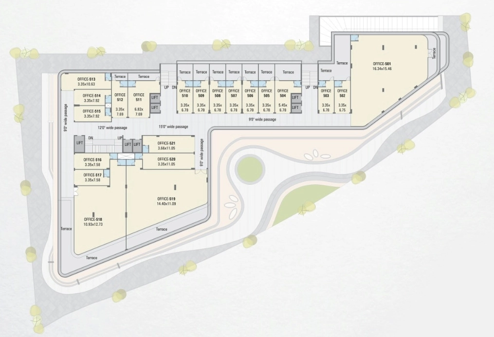Master Plan of Centerpoint Building in Gota, Ahmedabad - Image 358975