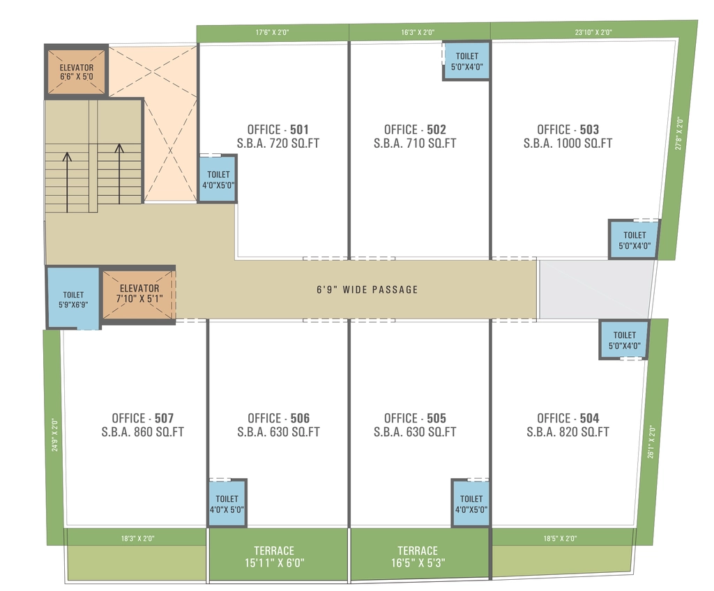 Floor Plan of SPG Empressa in Mithakhali, Ahmedabad - Image 359497