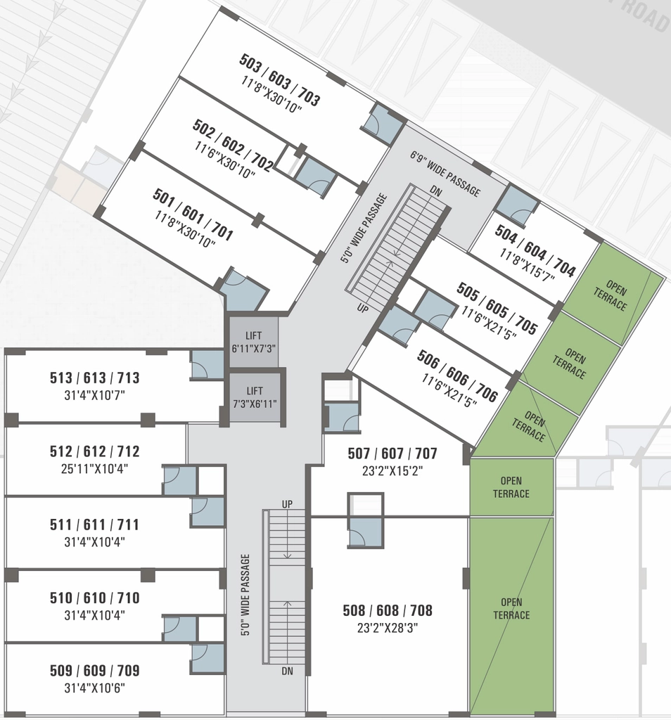 Floor Plan of SPG Echelon in Makarba, Ahmedabad - Image 316535