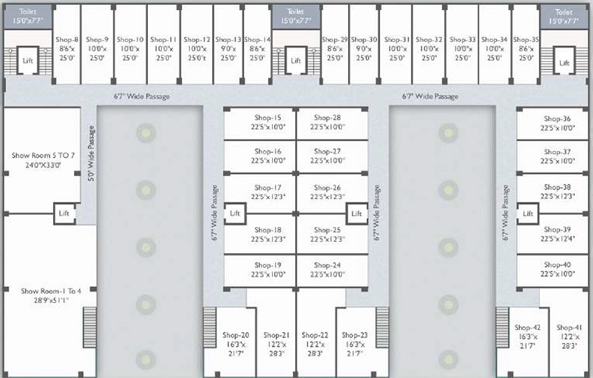 Floor Plan of JP Iscon Janmahal in Sayajiganj, Vadodara - Image 355661