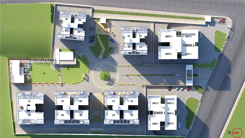 Master Plan of JP Iscon Atria 1 in Gotri, Vadodara - Image 355644