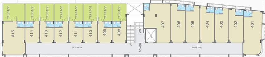 Floor Plan of Gala Hub Anx in Bopal, Ahmedabad - Image 323425