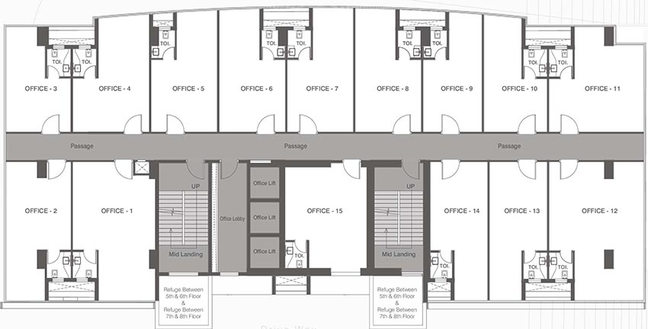 Floor Plan of Gala Altezza in Sion East, Mumbai - Image 267468
