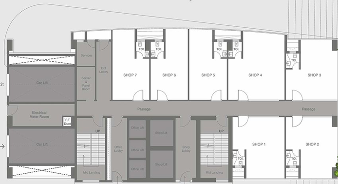 Floor Plan of Gala Altezza in Sion East, Mumbai - Image 267469