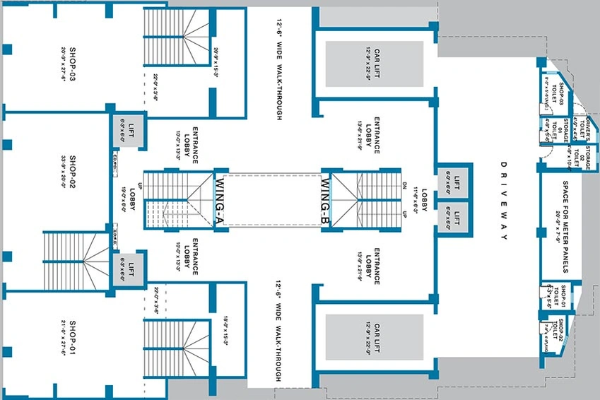 Floor Plan of Gala Quest in Vile Parle East, Mumbai - Image 267487