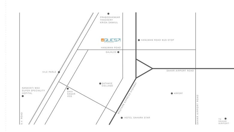 Location of Gala Quest in Vile Parle East, Mumbai - Image 267482