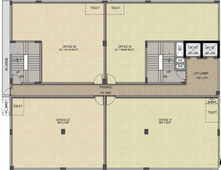 Floor Plan of Utkal Autograph in Satya Nagar, Bhubaneswar - Image 312055