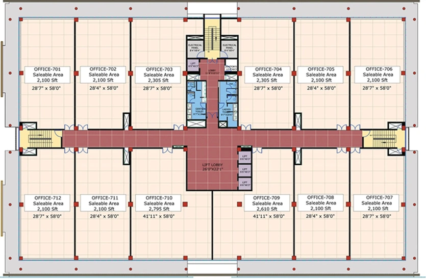 Floor Plan of Utkal Signature in Pahala, Bhubaneswar - Image 312136