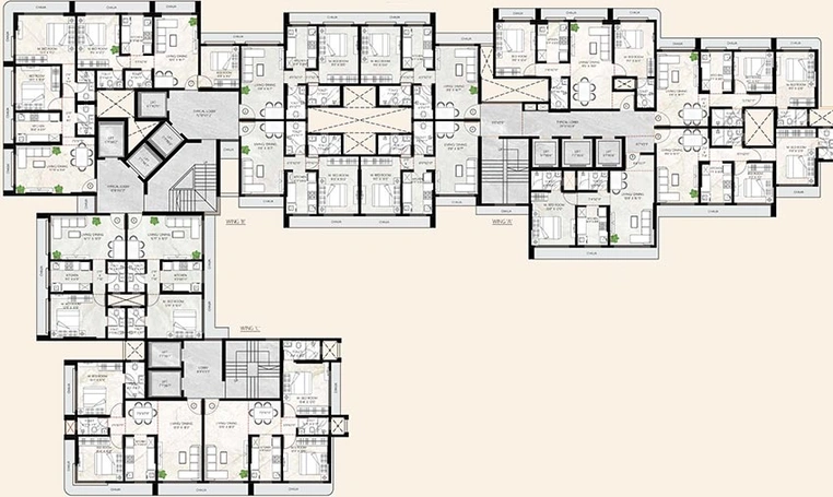 Floor Plan of Chandiwala Prarambh in Andheri West, Mumbai - Image 260453