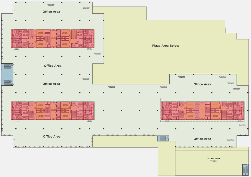 Floor Plan of Pacifica Tech Park in Navalur, Chennai - Image 299377