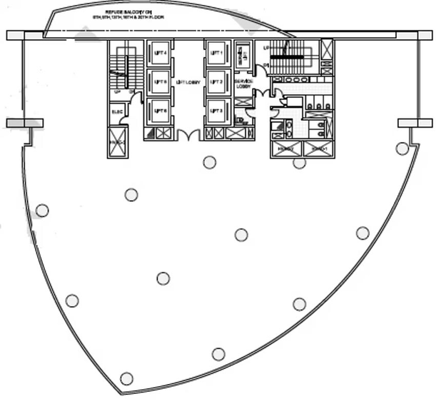 Floor Plan of Vatika Tower C in Golf Course Road, Gurgaon - Image 272369