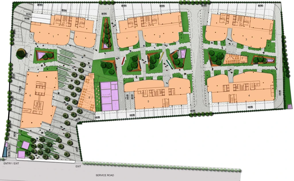 Master Plan of Vatika INXT City Centre in Sector 83, Gurgaon - Image 362461