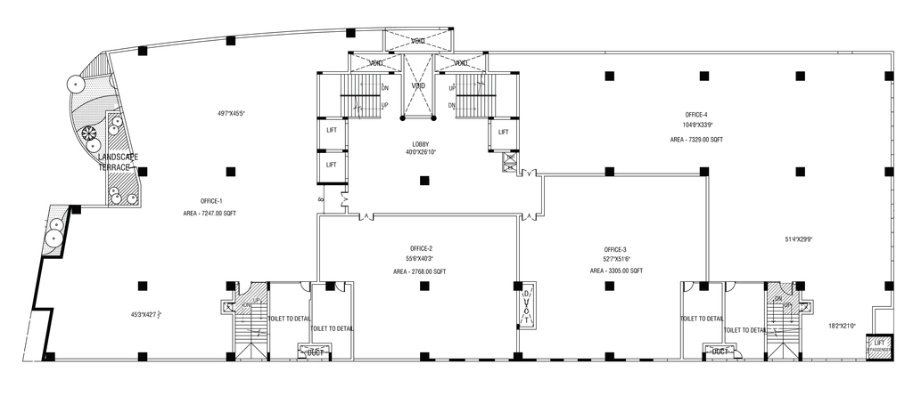 Floor Plan of Akshaya HQ in Kazhipattur, Chennai - Image 321299