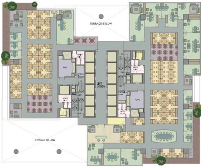 Floor Plan of One International Center in Prabhadevi, Mumbai - Image 268589