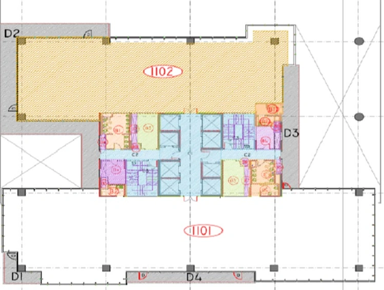Floor Plan of One International Center in Prabhadevi, Mumbai - Image 268591