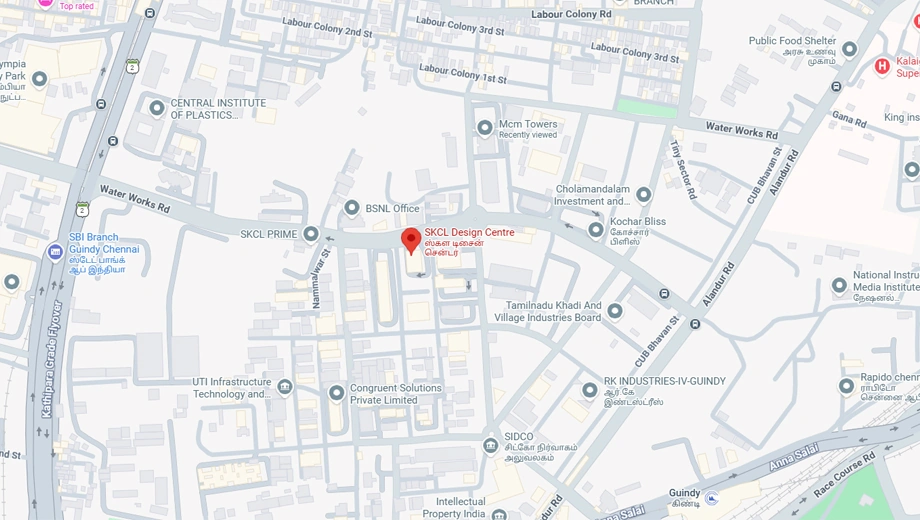 Location of SKCL Design Square in Guindy, Chennai - Image 367084