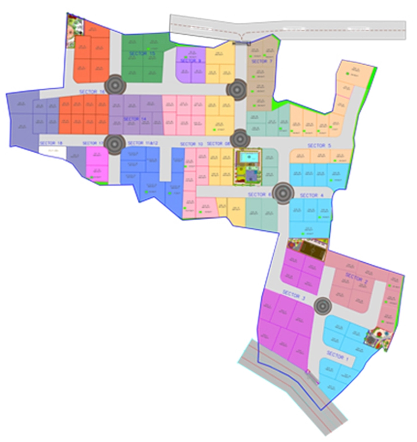 Master Plan of Menlo Frontyard in Pirangut, Pune - Image 366698