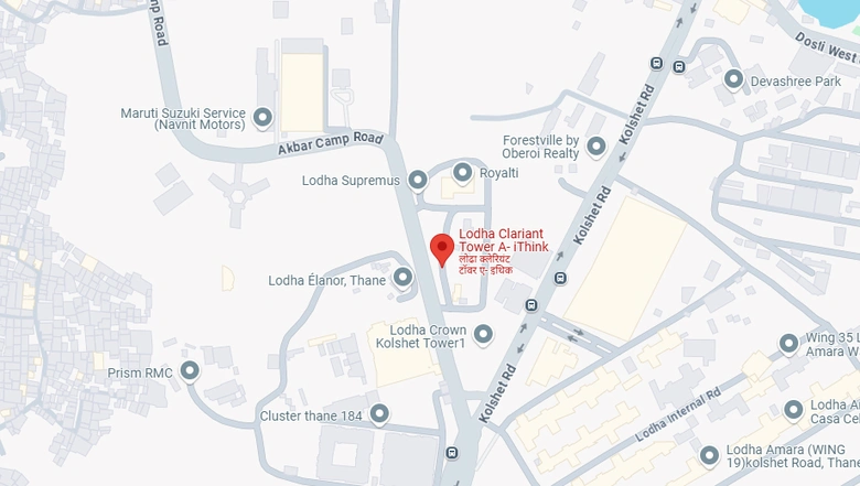 Location of Lodha Clariant Thane in Thane West, Thane - Image 278171