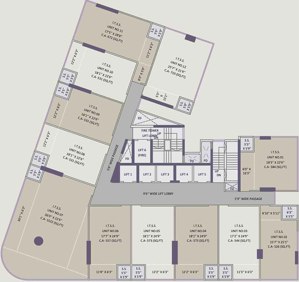 Floor Plan of Emperia I Park in Thane West, Thane - Image 269269
