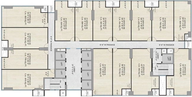 Floor Plan of O22 Business Park in Thane West, Thane - Image 269757