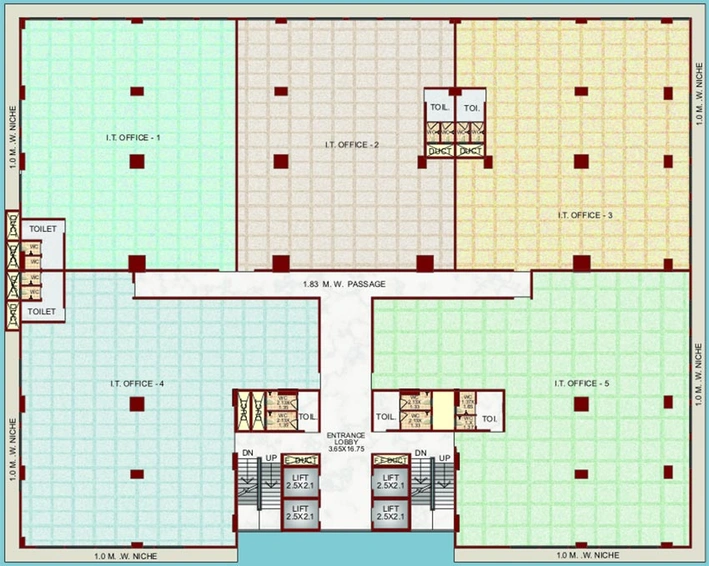 Floor Plan of Sunrise Business Park in Thane West, Thane - Image 269905
