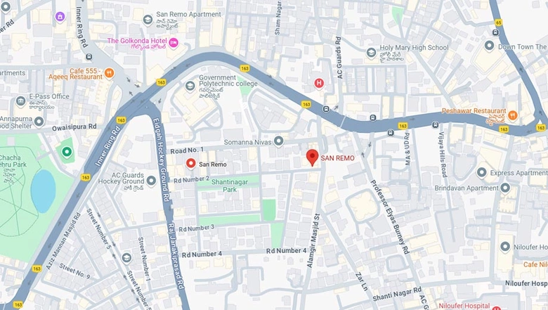 Location of San Remo in Shanti Nagar, Hyderabad - Image 260741