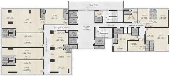 Floor Plan of Heer The Capittal Tree in Thane West, Thane - Image 269542