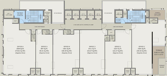 Floor Plan of Ekatva The Olive in Thane West, Thane - Image 269246