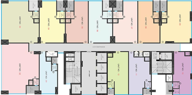 Floor Plan of Ekatva Orbit Business Hub in Thane West, Thane - Image 269200