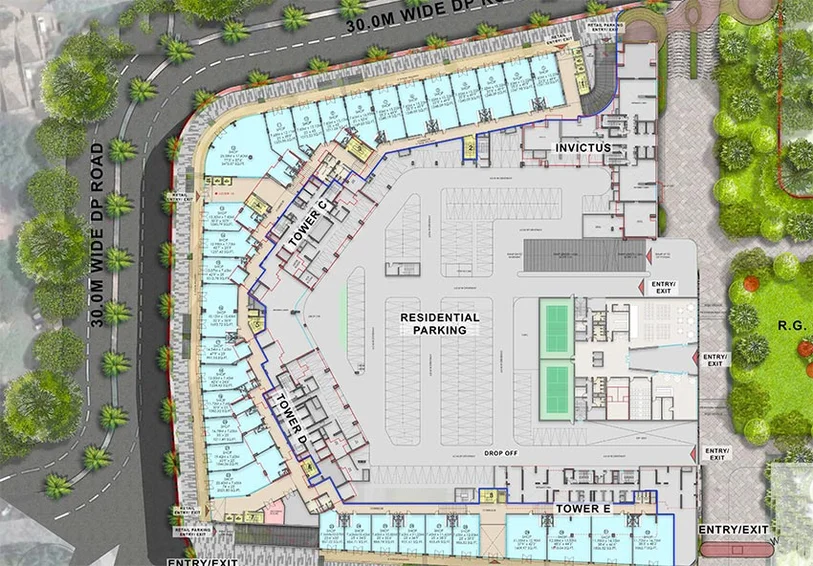 Master Plan of Raymond Park Avenue in Thane West, Thane - Image 269238
