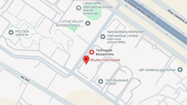 Location of Bhutani Techno Park in Sector 127, Noida - Image 301157