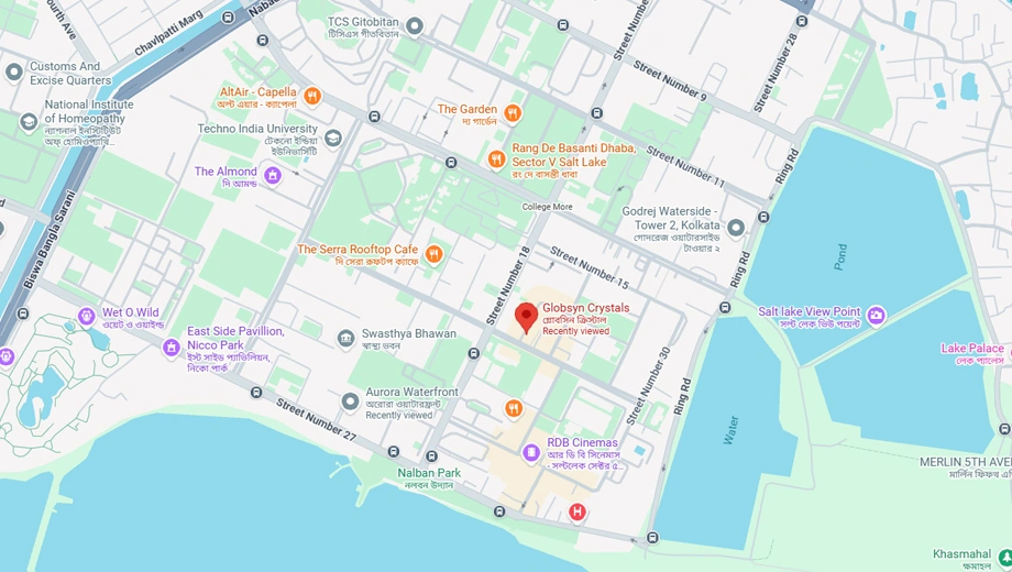 Location of Globsyn Crystal Tower 2 in Salt Lake, Kolkata - Image 368173