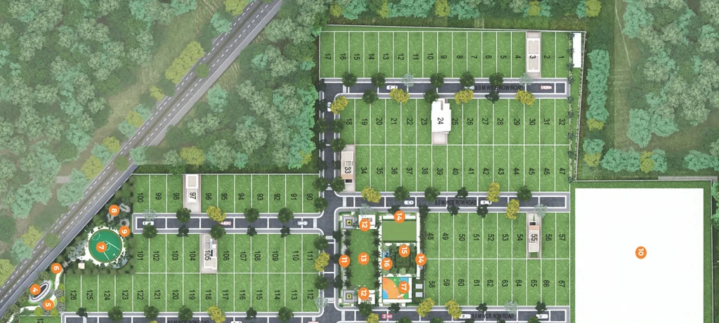 Master Plan of Roots Courtyard 2 in Sector 95A, Gurgaon - Image 336871