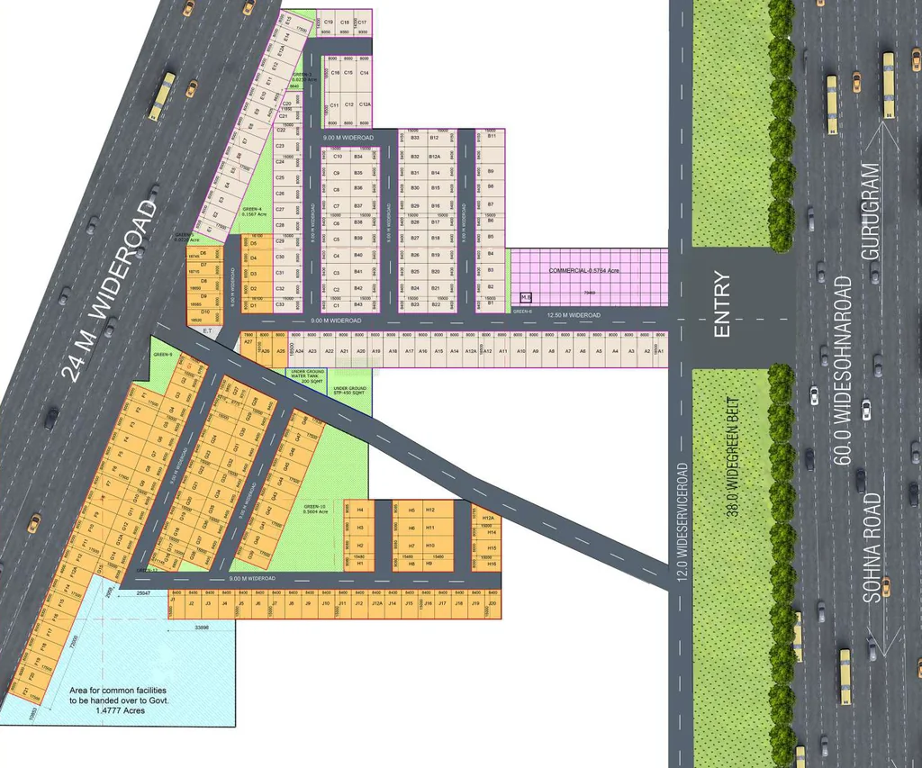 Master Plan of ROF Normanton Park in Sohna Road, Gurgaon - Image 336275