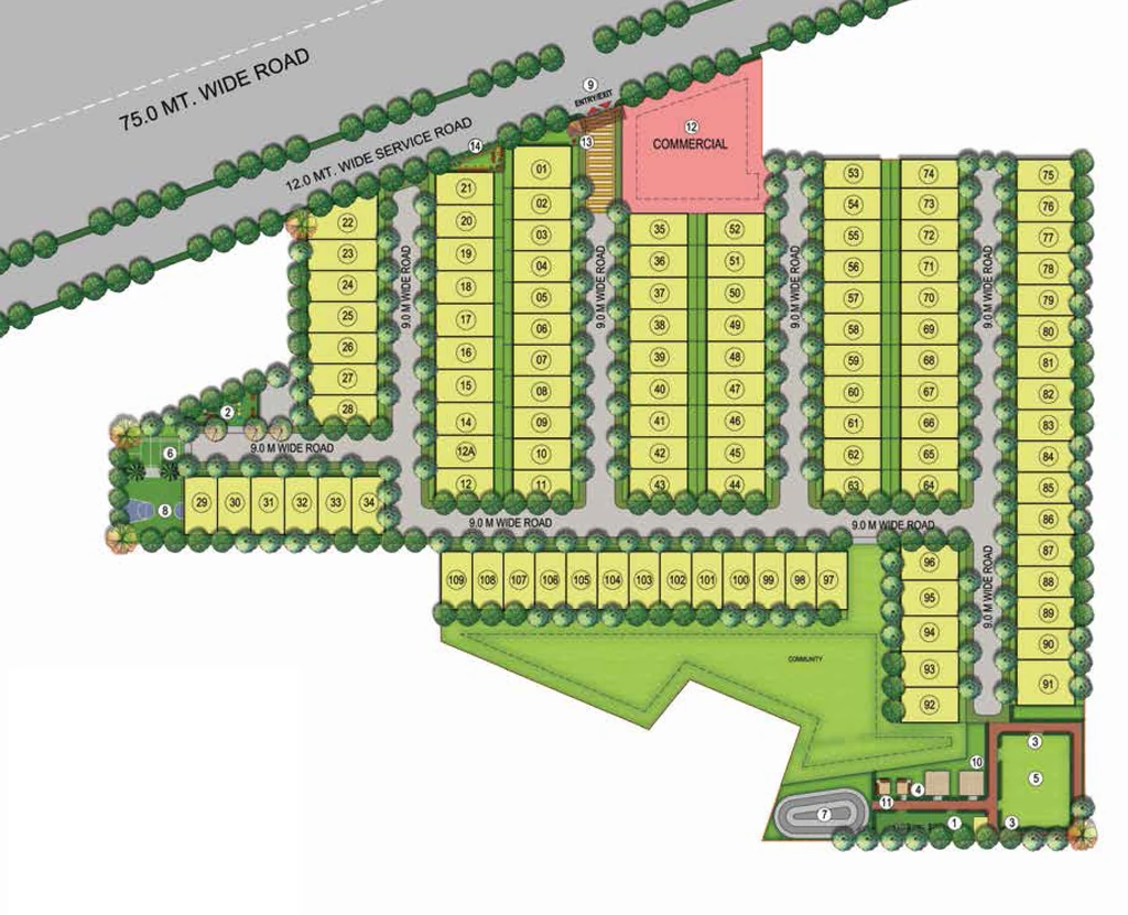 Master Plan of JMS The Pride in Sector 95A, Gurgaon - Image 336883