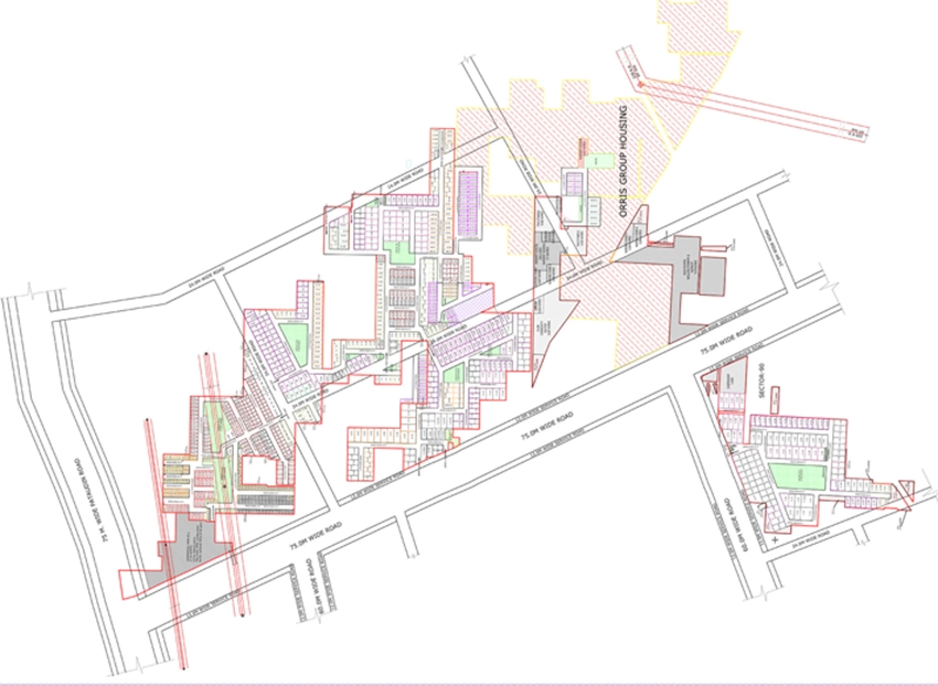 Master Plan of Orris Woodview Residences in Sector 89, Gurgaon - Image 361006