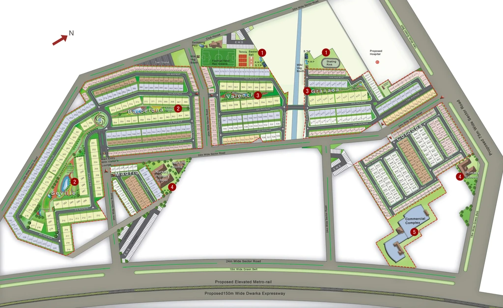 Master Plan of Uppal G99 in Sector 99A, Gurgaon - Image 337038