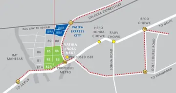 Location of Vatika India Next - Image 340917
