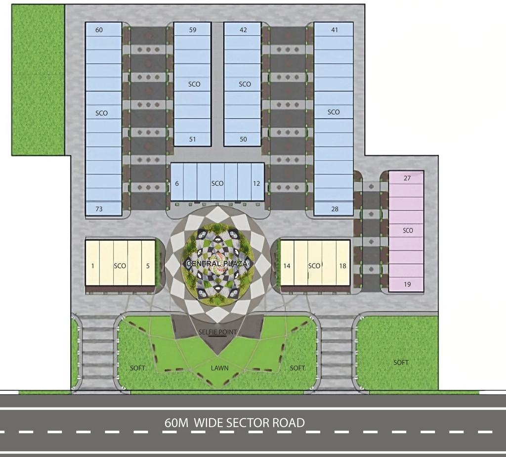 Master Plan of Adore Fantasy Street in Sector 79, Faridabad - Image 362091