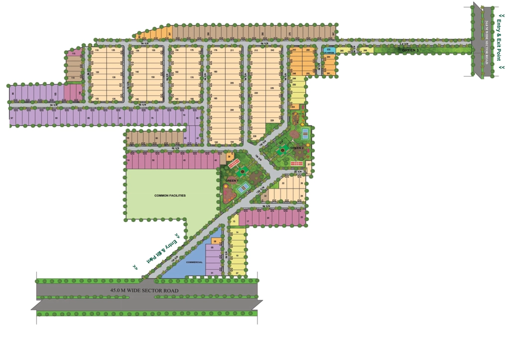 Master Plan of Spiti Palm Estate in Sector 3, Gurgaon - Image 340944