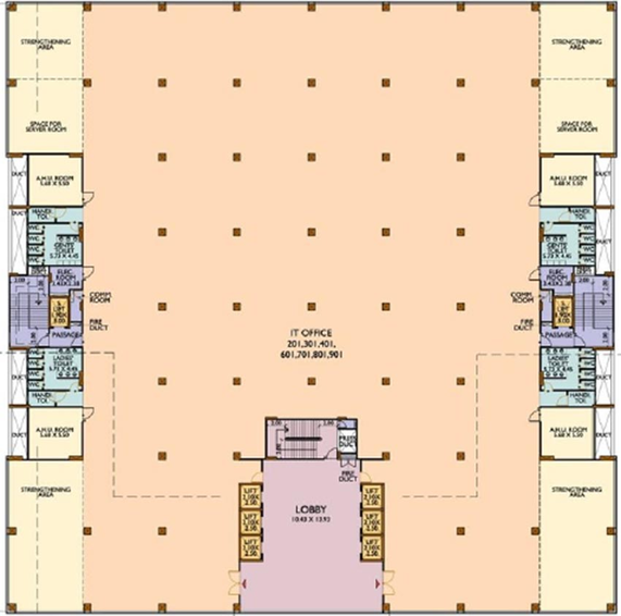 Floor Plan of Symphony IT Park in Nanded, Pune - Image 271077