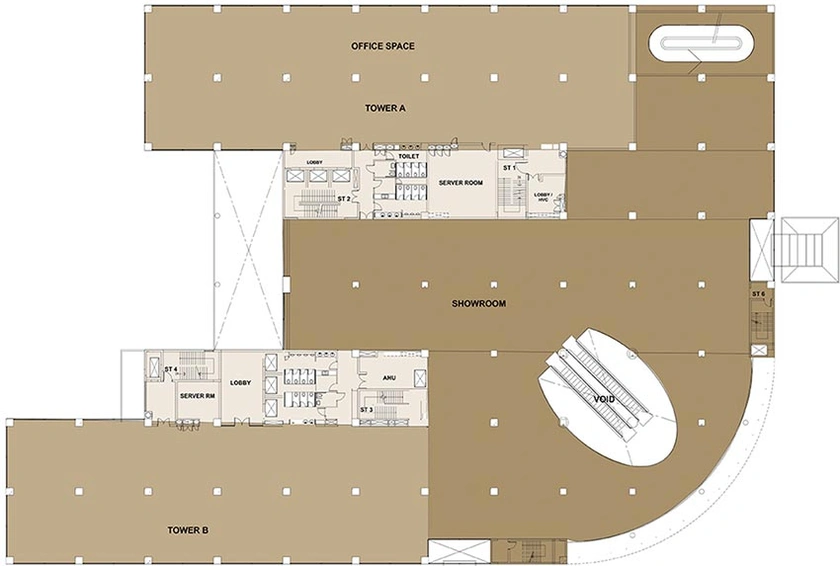 Floor Plan of ICC Tech Park in Senapati Bapat Road, Pune - Image 270391