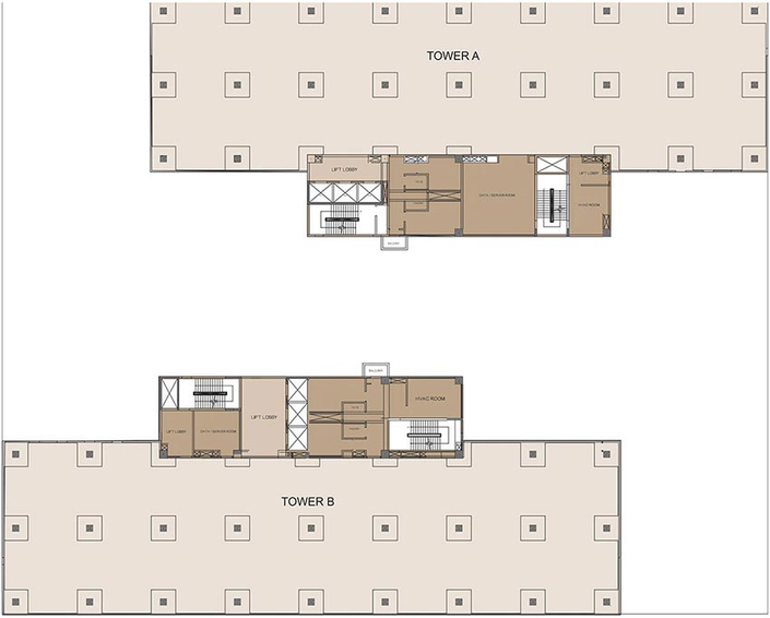 Floor Plan of ICC Tech Park in Senapati Bapat Road, Pune - Image 270392
