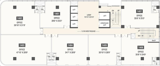 Floor Plan of Yashada Business Zone in Baner, Pune - Image 271172